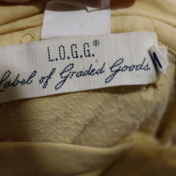 LOGG Pale Yellow Super Distressed Hawaii Beach Hoodie Medium - Picture 15 of 16